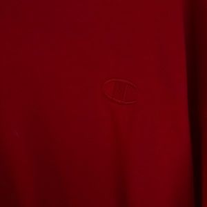 Champion cropped red t-shirt in perfect condition!